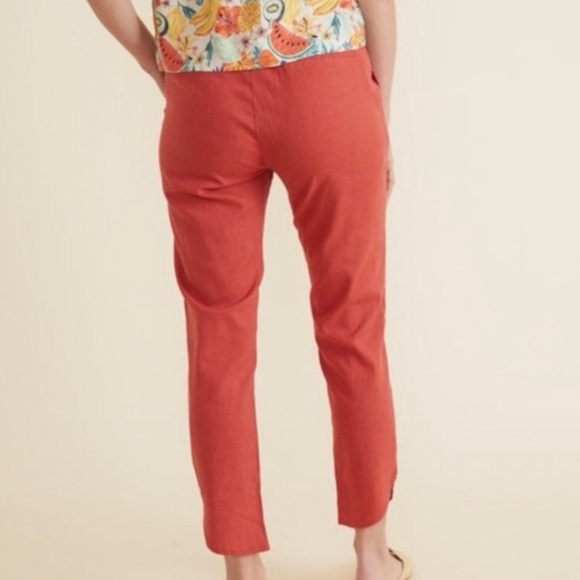 Marine Layer Allison Hemp Trouser Crop Pants Made with Hemp Size Large EUC - Picture 4 of 16